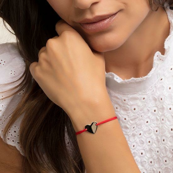 Thomas Sabo Textil karkötő gravírozható ezüst szívvel LS006-173-10-L20