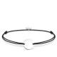 Thomas Sabo Textil karkötő gravírozható kerek lappal LS018-173-11-L20