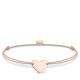 Thomas Sabo Textil karkötő gravírozható rozé szívvel LS005-597-19-L20