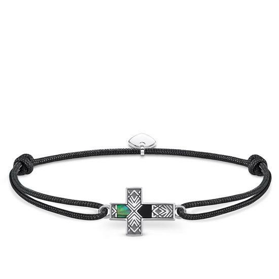 Thomas Sabo Textil karkötő kereszttel gyöngyházzal LS083-482-11-L22