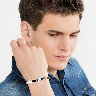 Thomas Sabo Tigrisszem karkötő ezüst lappal LBA0014-045-2-L18.5