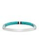 Thomas Sabo Türkiz achát obszidián karkötő gravírozható ezüst lappal - Love Bridge LBA0091-885-17