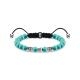 Thomas Sabo Türkiz és ezüst koponyás karkötő A1945-504-17-L22v