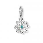 Thomas Sabo Türkiz lóhere ezüst charm 1448-405-14