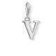 Thomas Sabo V betű ezüst charm 0196-001-12