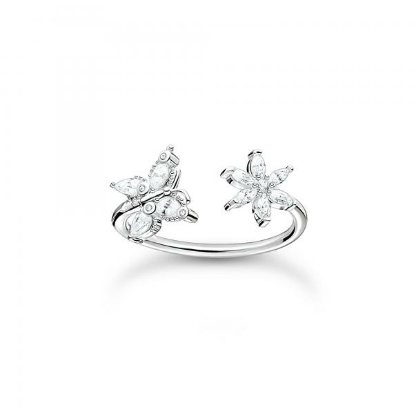 Thomas Sabo Virág pillangó ezüst gyűrű 