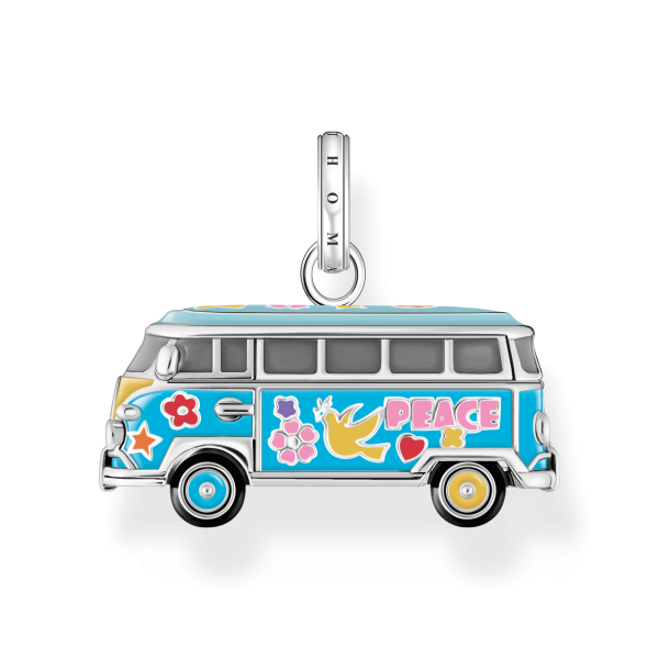 Thomas Sabo Volkswagen hippi busz ezüst medál PE979-664-7