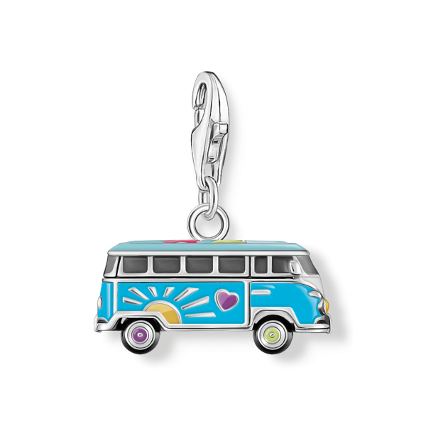 Thomas Sabo VW kisbusz színes ezüst charm 2210-664-7