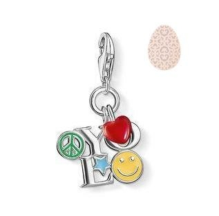 Thomas Sabo YOLO ezüst charm tűzzománccal 1238-007-7