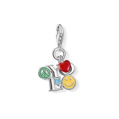 Thomas Sabo YOLO ezüst charm tűzzománccal 1238-007-7