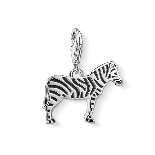 Thomas Sabo Zebra ezüst charm tűzzománccal 1416-007-11