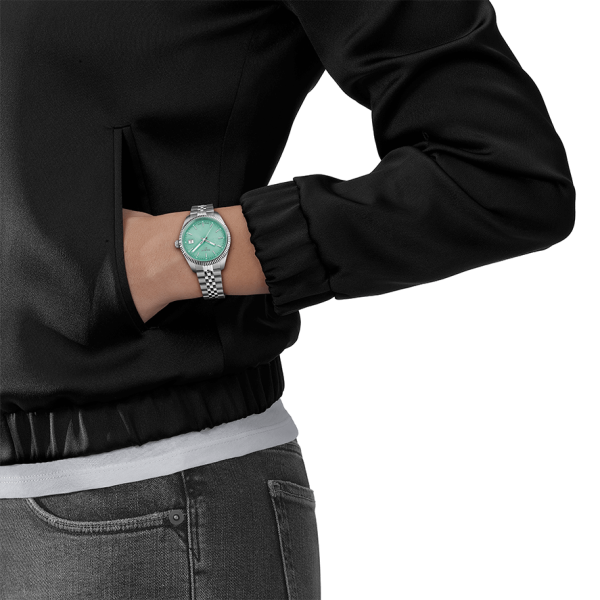 Tissot Ballade türkiz számlapos női óra T1562101109100