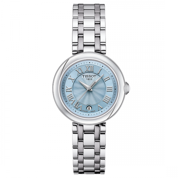 Tissot Belissima kék számlapos ezüst női karóra T1260101113300