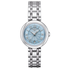 Tissot Belissima kék számlapos ezüst női karóra T1260101113300