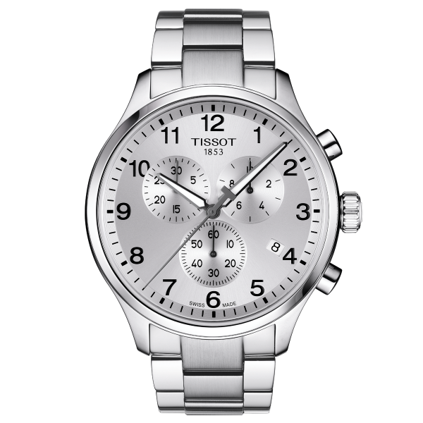 Tissot Chrono XL classic ezüst színű férfi óra T1166171103700
