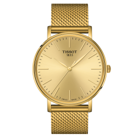 Tissot Everytime arany színű mesh szíjas férfi karóra T1434103302100