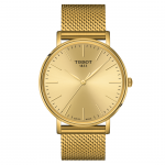 Tissot Everytime arany színű mesh szíjas férfi karóra T1434103302100