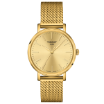Tissot Everytime arany színű mesh szíjas női karóra T1432103302100