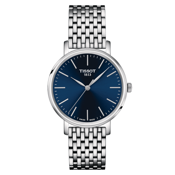 Tissot Everytime kék számlapos női óra T1432101104100