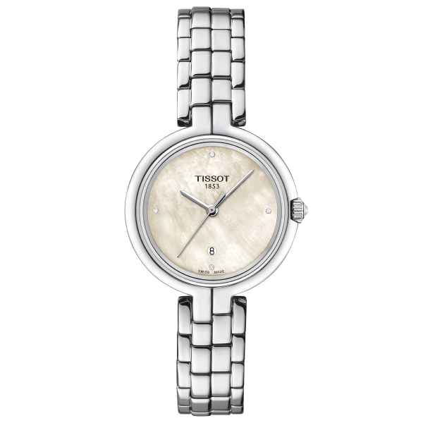 Tissot Flamingo gyémánt indexes női karóra T0942101111602