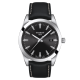 Tissot Gentleman fekete számlapos bőrszíjas quartz férfi óra T1274101605100