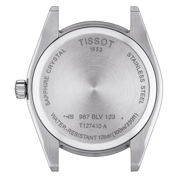 Tissot Gentleman fekete számlapos quartz férfi óra T1274101105100