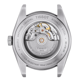 Tissot Gentleman Powermatic 80 Silicium világoskék számlapos férfi óra T1274071135100