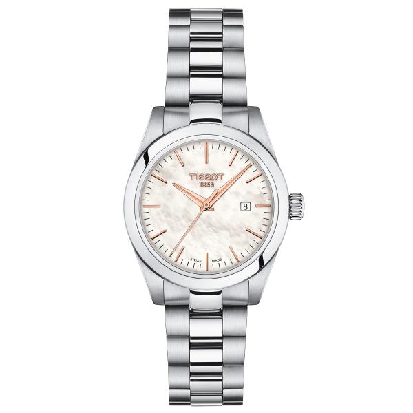 Tissot My lady ezüst színű női óra rozé mutatókkal T1320101111100