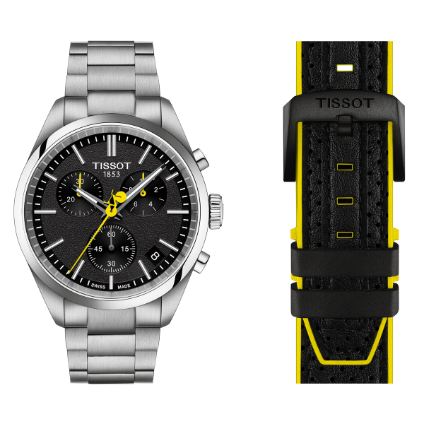 Tissot PR 100 'Tour de France' fekete chronograph férfi karóra T1504171105100