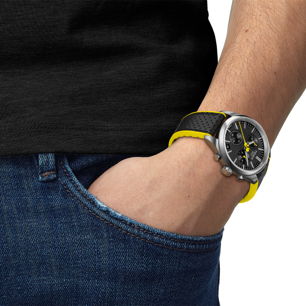 Tissot PR 100 'Tour de France' fekete chronograph férfi karóra T1504171105100