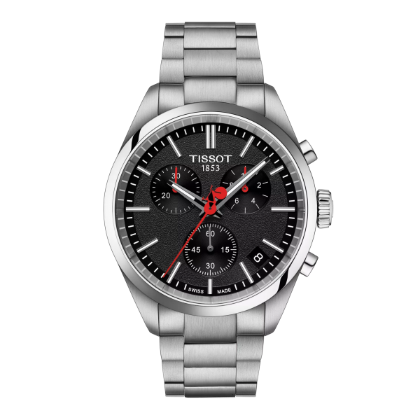 Tissot PR 100 'Vuelta' fekete chronograph férfi karóra  T1504171105101