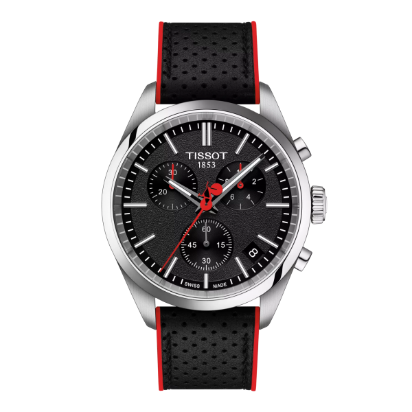 Tissot PR 100 'Vuelta' fekete chronograph férfi karóra  T1504171105101
