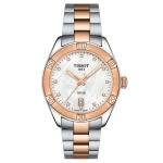 Tissot PR 100 Lady Sport Chic kéttónusú női óra gyémántokkal T1019102211600