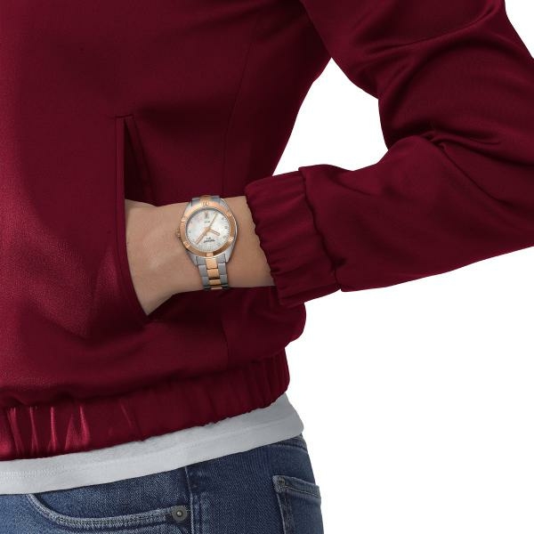 Tissot PR 100 Lady Sport Chic kéttónusú női óra gyémántokkal T1019102211600