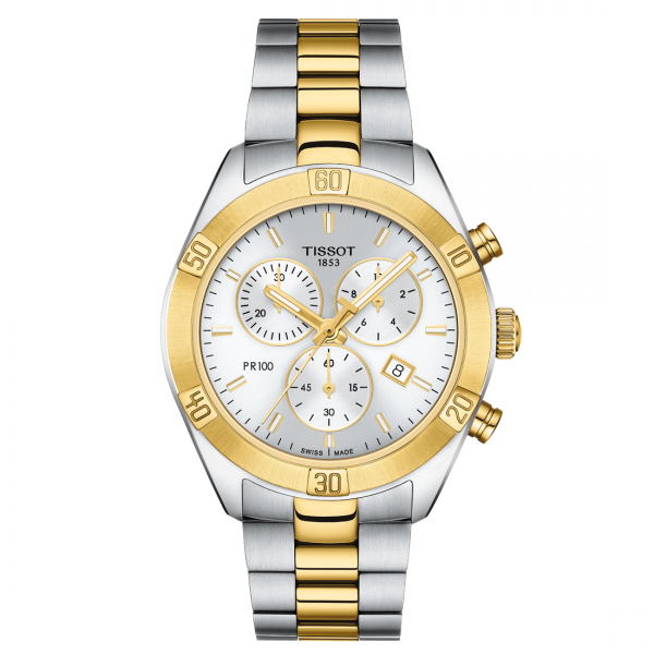Tissot PR 100 Sport Chic női bicolor chronograph karóra T1019172203100