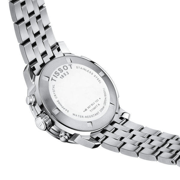 Tissot PRC 200 fekete számlapos chronograph férfi karóra T1144171105700