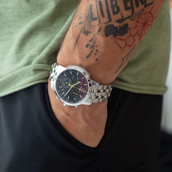 Tissot PRC 200 fekete számlapos chronograph férfi karóra T1144171105700