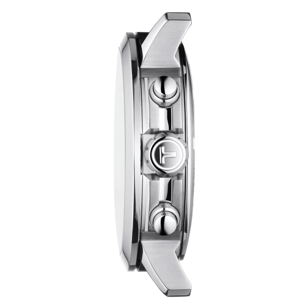 Tissot PRC 200 fekete számlapos szilikonszíjas chronograph férfi karóra T1144171705700