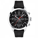 Tissot PRC 200 fekete számlapos szilikonszíjas chronograph férfi karóra T1144171705700
