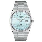 Tissot PRX Powermatic 80 'Ice Blue' kék férfi karóra T1374071135100