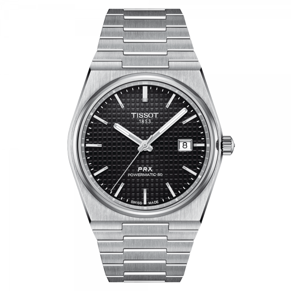 Tissot PRX Powermatic 80 fekete számlapos automata férfi óra T1374071105100