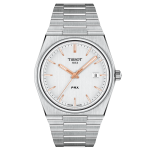 Tissot PRX quartz ezüst számlapos karóra T1374101103100