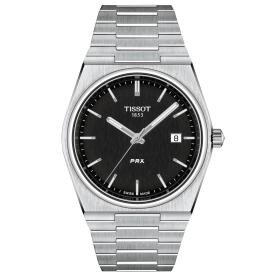 Tissot PRX quartz fekete számlapos karóra T1374101105100