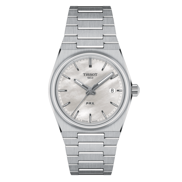 Tissot PRX quartz gyöngyház számlapos női karóra T1372101111100