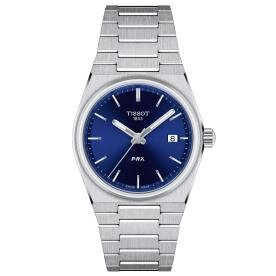 Tissot PRX quartz sötétkék számlapos karóra T1372101104100