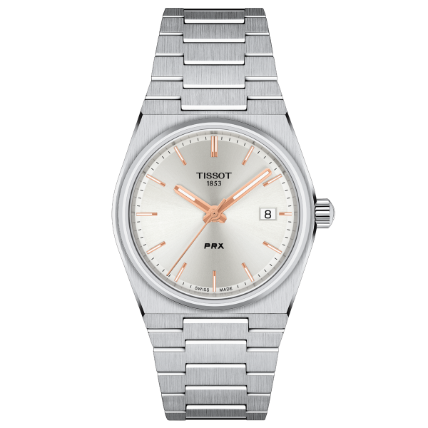 Tissot PRX világos rozé mutatós karóra T1372101103100