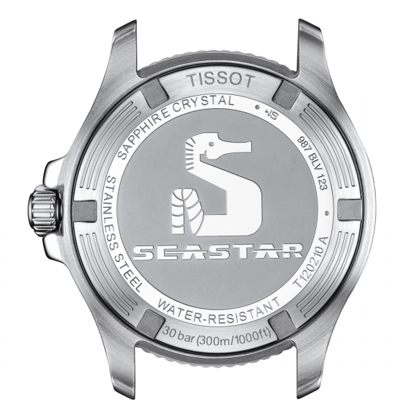 Tissot Seastar 1000 fekete számlapos quartz karóra T1202102105100