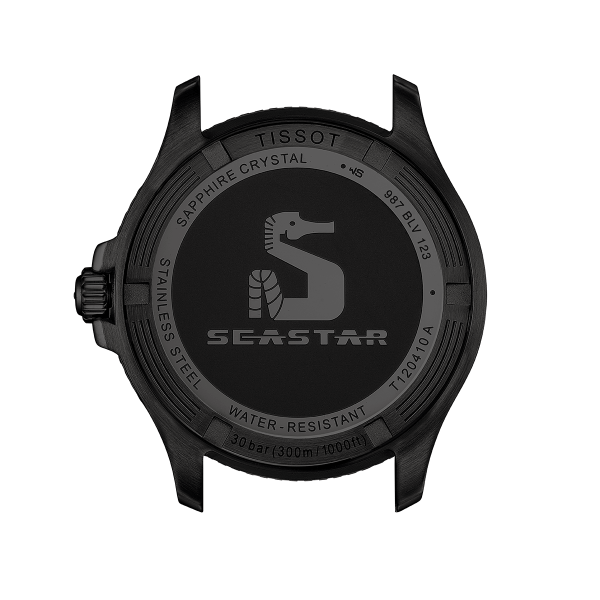 Tissot Seastar 1000 fekete zöld számlapos quartz karóra T1204103309100