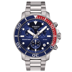 Tissot Seastar 1000 quartz 'pepsi' chronograph búváróra T1204171104103