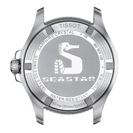 Tissot Seastar 1000 quartz fehér számlapos szilikon szíjas karóra T1202101711600